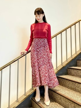 「アイテム（ニット/セーター）」を使った、JILLSTUARTさん（レディース）の秋コーディネート