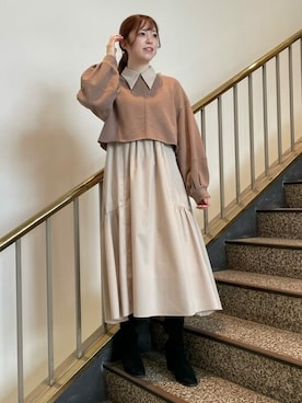 「アイテム（ワンピース/ドレス）」を使った、JILLSTUARTさん（レディース）の秋コーディネート