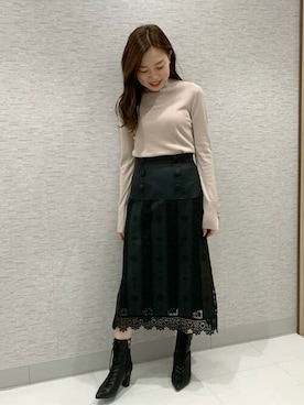 「アイテム（ブーツ）」を使った、JILLSTUARTさん（レディース）の秋コーディネート