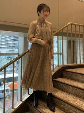 「アイテム（シャツ/ブラウス）」を使った、JILLSTUARTさん（レディース）の秋コーディネート