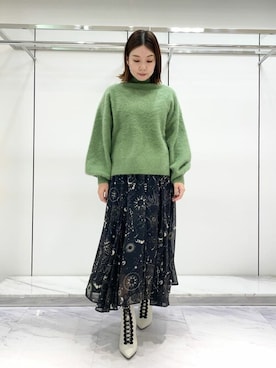 「アイテム（ブーツ）」を使った、JILLSTUARTさん（レディース）の秋コーディネート