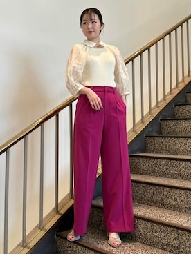 「JILL STUART（ジルスチュアート）のアイテム（パンツ）」を使った、JILLSTUARTさん（レディース・164cm）の春コーディネート