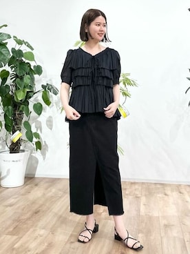 「JILL STUART（ジルスチュアート）のアイテム（トップス）」を使った、JILLSTUARTさん（レディース・170cm）の春コーディネート