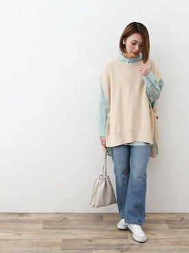 SocialGIRLさん（レディース・160cm）の春コーディネート