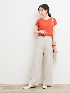 「カラー×コーデ」｜SocialGIRLさん（レディース・169cm）の夏コーディネート