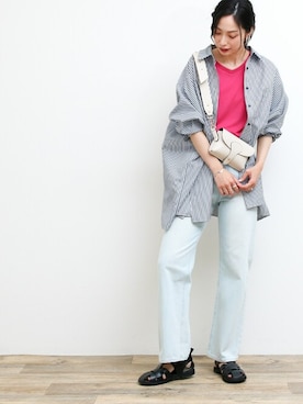 SocialGIRLさん（レディース・169cm）の夏コーディネート