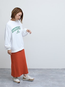 「ナロースカート」｜SocialGIRLさん（レディース・160cm）の秋コーディネート