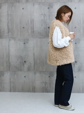 「カレッジ」｜SocialGIRLさん（レディース・160cm）の秋コーディネート