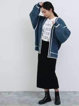 「ナロースカート」｜SocialGIRLさん（レディース・169cm）の秋コーディネート