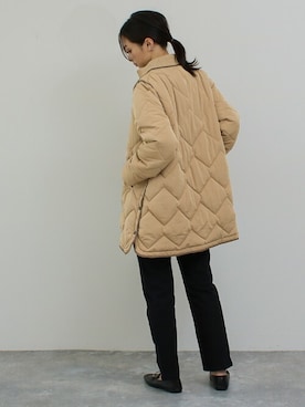 「パイピングコート」｜「アイテム（ジャケット/アウター）」を使った、SocialGIRLさん（レディース・169cm）の冬コーディネート