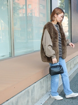 SocialGIRLさん（レディース・160cm）の冬コーディネート