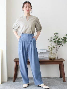 「ブラウスコーデ」｜SocialGIRLさん（レディース・164cm）の春コーディネート