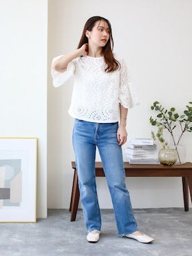 「ブラウスコーデ」｜SocialGIRLさん（レディース・164cm）の春コーディネート