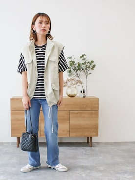 SocialGIRLさん（レディース・160cm）の春コーディネート