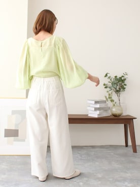 「ブラウスコーデ」｜SocialGIRLさん（レディース・160cm）の夏コーディネート