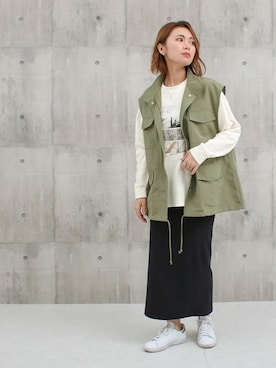 SocialGIRLさん（レディース・160cm）の春コーディネート