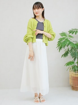 SocialGIRLさん（レディース・165cm）の夏コーディネート