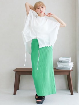 SocialGIRLさん（レディース・163cm）の夏コーディネート