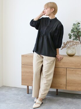 「ブラウスコーデ」｜SocialGIRLさん（レディース・163cm）の夏コーディネート