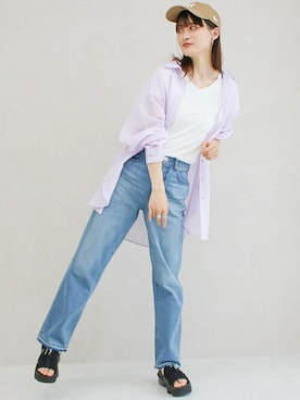 SocialGIRLさん（レディース・165cm）の夏コーディネート