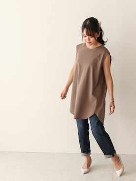 SocialGIRLさん（レディース・160cm）の夏コーディネート