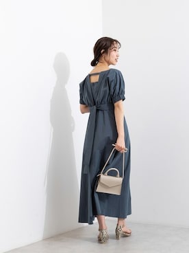 「NBB」｜「アイテム（ワンピース/ドレス）」を使った、NBB STAFF16さん（レディース・165cm）の春コーディネート