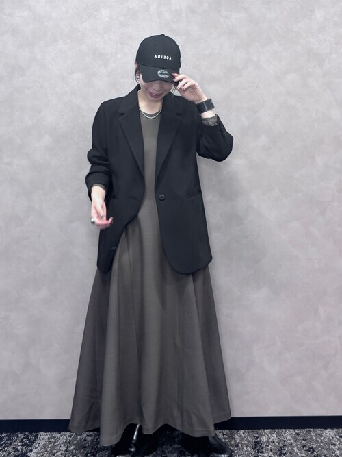 リネンライクフレアーワンピース（ワンピース）｜ANIECA（アニーカ）の  