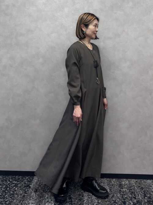 新品タグ付★LOROPIANA★リネン★ポケット★チュニック★ワンピース Aletta vita ワンピース リネンライク両ポケシャツワンピース