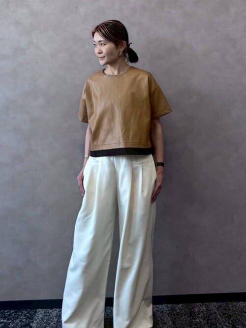 トップス anna Eternal Line 2025】ジョーゼットカラミラッフル ブラウス|ANAYI