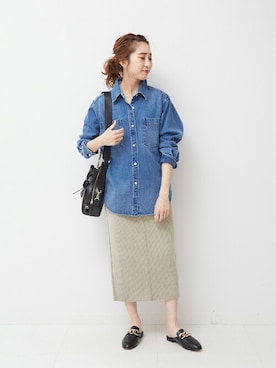 「CASTELLANO（カステラーノ）のアイテム」を使った、Moeriさん（レディース・160cm）の冬コーディネート