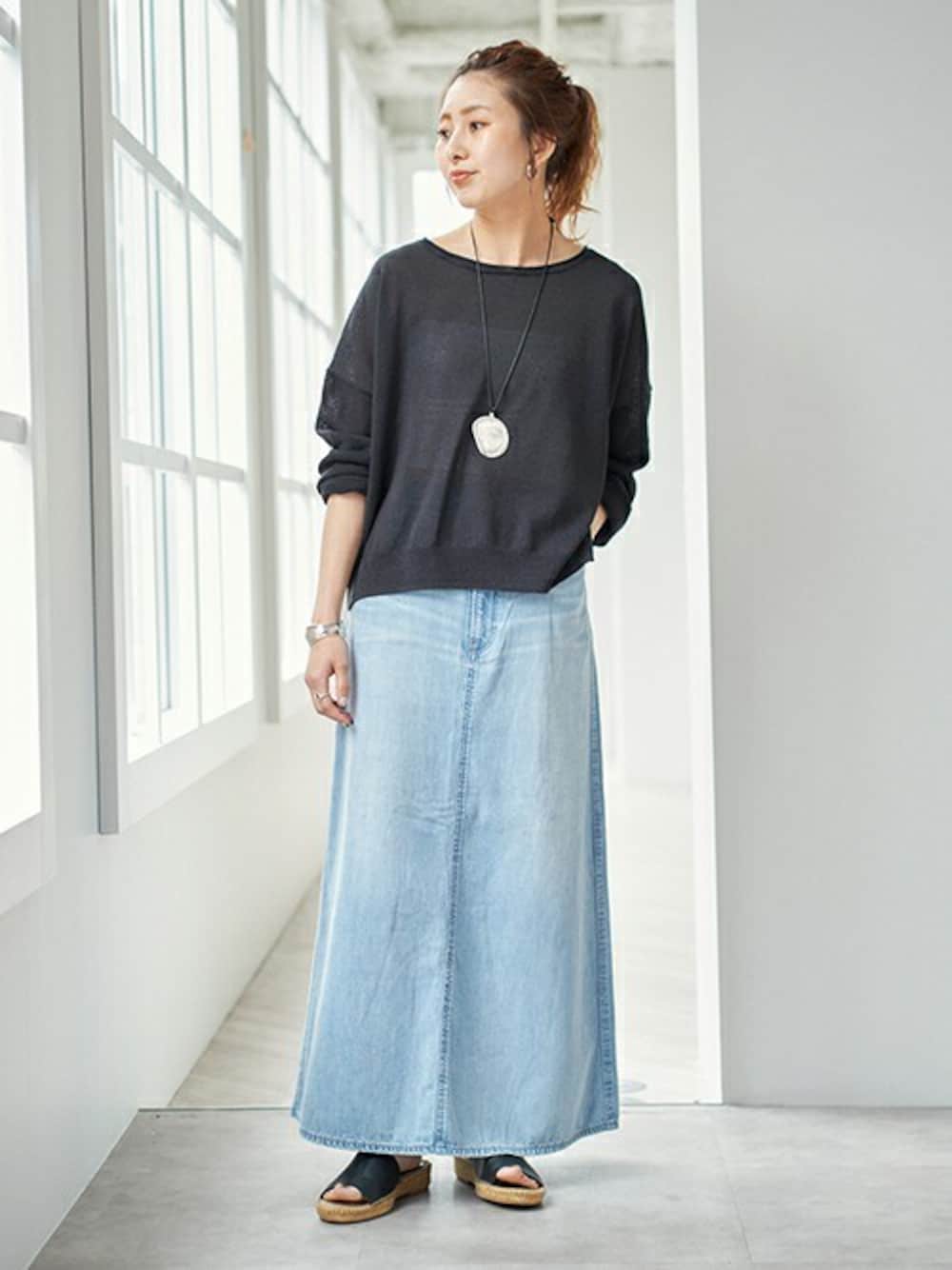 Spick and Span スピックアンドスパン デニム スカート 28 Spick & Span（スピックアンドスパン）の「≪追加予約≫デニム