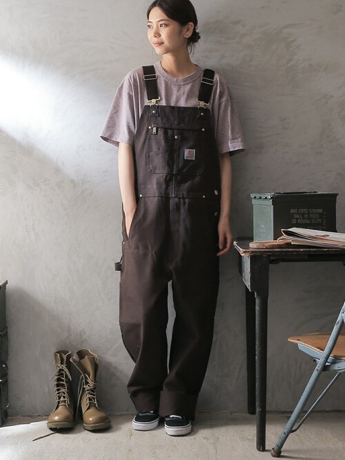 【Carhartt】DUCK BIB OVERALL／ダックビブオーバーオール Carhartt R01 BIB OVERALL COTTON DUCK ビブ オーバーオール コットン