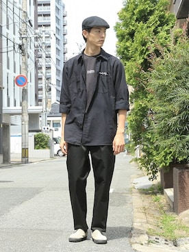 「WAIPER.inc（ワイパーインク）のアイテム（パンツ）」を使った、WAIPERさん（メンズ・186cm）の秋コーディネート
