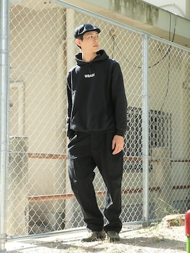 「WAIPER.inc（ワイパーインク）のアイテム（パンツ）」を使った、WAIPERさん（メンズ・186cm）の秋コーディネート
