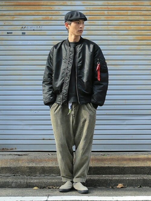 パロディMA-1 ALPHA INDUSTRIES × AH MURDERZ “ AMDZ “ MA-1 Flight Jacket