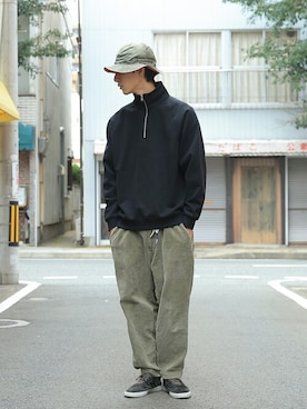 「WAIPER.inc（ワイパーインク）のアイテム（スウェット）」を使った、WAIPERさん（メンズ・186cm）の秋コーディネート
