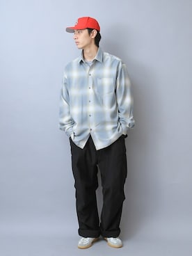 「WAIPER.inc（ワイパーインク）のアイテム（パンツ）」を使った、WAIPERさん（メンズ・186cm）の冬コーディネート