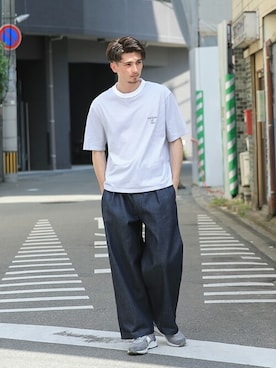 「WAIPER.inc（ワイパーインク）のアイテム（パンツ）」を使った、WAIPERさん（メンズ・180cm）の夏コーディネート