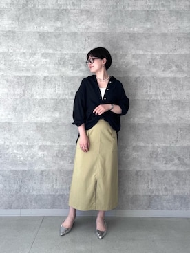「雨」｜「アイテム（アクセサリー）」を使った、shimaさん（レディース・157cm）の春コーディネート