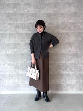 「ホリデーコーデ」｜shimaさん（レディース・157cm）の冬コーディネート