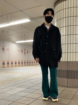 「sacai」｜「アイテム（スラックス）」を使った、ヨネさん（メンズ・169cm）の春コーディネート