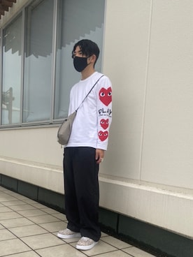 ヨネさんの（PLAY COMME des GARCONS | プレイコムデギャルソン）を使ったコーディネート