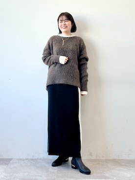 「ナロースカート」｜ORientalTRafficプレスさん（レディース・158cm）の冬コーディネート