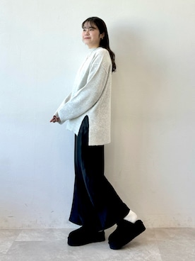 「ORiental TRaffic（オリエンタルトラフィック）のアイテム（ブーツ）」を使った、ORientalTRafficプレスさん（レディース・158cm）の冬コーディネート