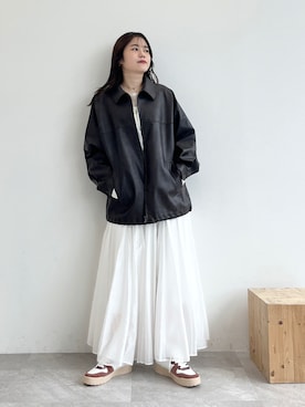 「厚底スニーカー」｜ORientalTRafficプレスさん（レディース・158cm）の冬コーディネート