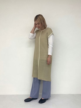 「スラックスパンツ」｜ORientalTRafficプレスさん（レディース・159cm）の秋コーディネート