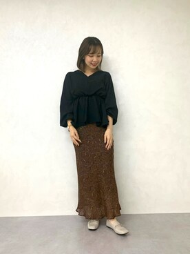 ORientalTRafficプレスさん（レディース・159cm）の秋コーディネート