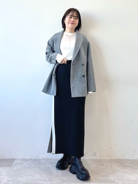 「ORiental TRaffic（オリエンタルトラフィック）のアイテム（ブーツ）」を使った、ORientalTRafficプレスさん（レディース・158cm）の冬コーディネート