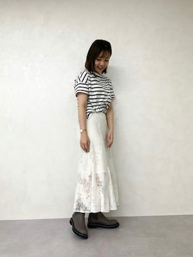 「ORiental TRaffic（オリエンタルトラフィック）のアイテム（ブーツ）」を使った、ORientalTRafficプレスさん（レディース・162cm）の秋コーディネート