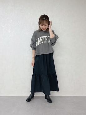 「SLY（スライ）のアイテム（ワンピース）」を使った、ORientalTRafficプレスさん（レディース・161cm）の秋コーディネート